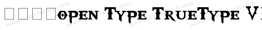 宋体常规open Type TrueType 516字体转换